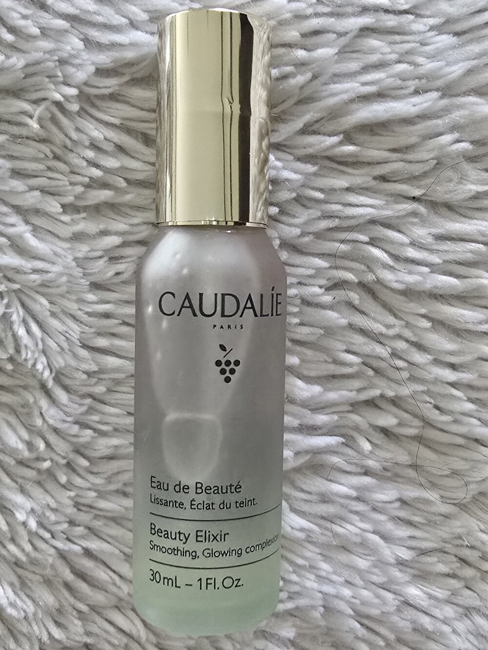 Caudalie Beauty Elixir - Frosted Glass Bottle with Gold Cap